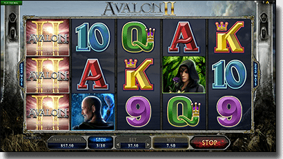 Play Avalon II online video slots by Microgaming