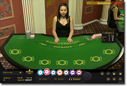 Live Dealer Blackjack at G'Day Casino