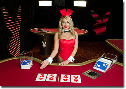 Playboy Bunny live dealer blackjack by Microgaming