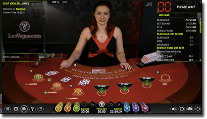 Extreme blackjack live dealer now at Leo Vegas