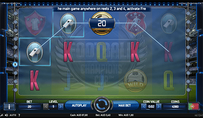 Football: Champions Cup pokies by NetEnt