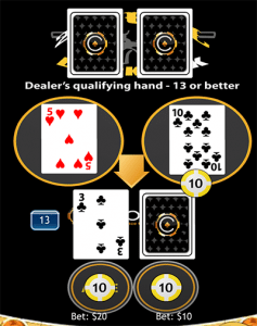 21 Duel Blackjack Hand