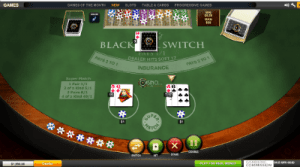 Blackjack Switch online by Playtech